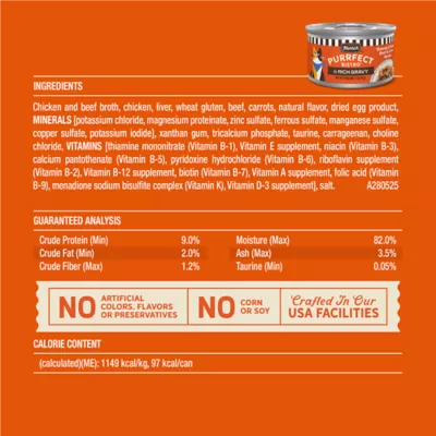 Merrick Purrfect Bistro Adult Cat Wet Food - In Rich Gravy, 3 Oz - Image 5
