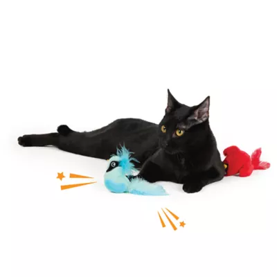 Whisker City® Red Blue Bird Assorted Cat Toys - Image 3