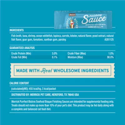 Merrick Purrfect Bistro Finishing Sauce Cat Food Topper - 7 CT, 1.7 OZ - Image 6