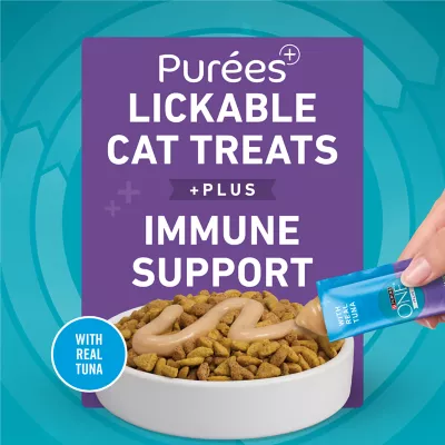 Purina® ONE® +Plus Immune Support Cat Treat - Puree, 4 Ct - Image 2