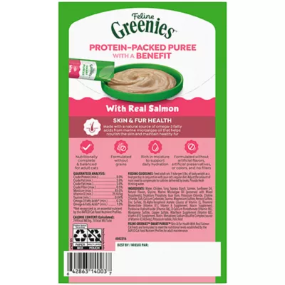 Greenies™ Smart Purees™ Cat Treat - Skin & Fur Health, 4 Ct, 1.97 Oz - Image 8