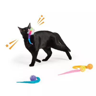 Whisker City® Plush Toy Ball With Tail 4-Pack - Image 3