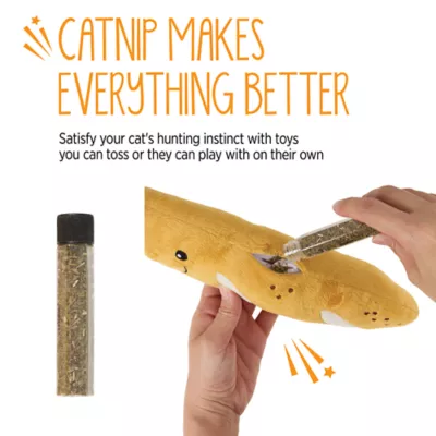 Whisker City® Plush Baguette Refillable Cat Nip Cat Toys - Image 4