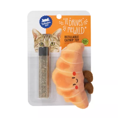 Whisker City® Plush Croissant Refillable Cat Nip Cat Toys - Image 5