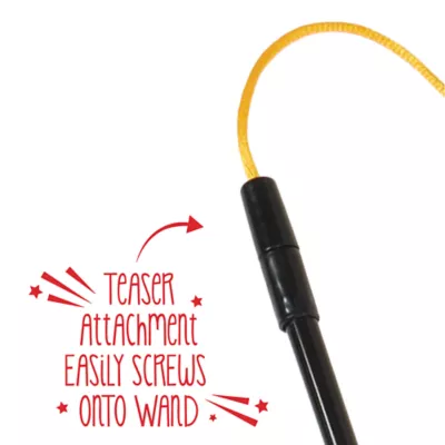 Whisker City® Yellow Ribbon Fish Teaser Attachment Cat Toys (Teaser Wand Sold Separately) - Image 4