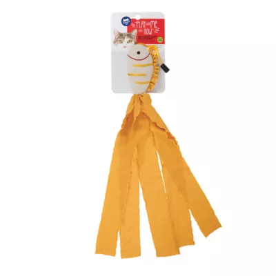 Whisker City® Yellow Ribbon Fish Teaser Attachment Cat Toys (Teaser Wand Sold Separately) - Image 6