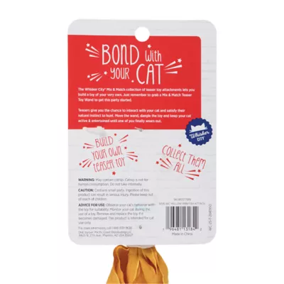 Whisker City® Yellow Ribbon Fish Teaser Attachment Cat Toys (Teaser Wand Sold Separately) - Image 7