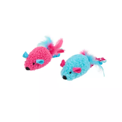 Whisker City® Plush Mice Cat Toys 2-Pack - Image 1
