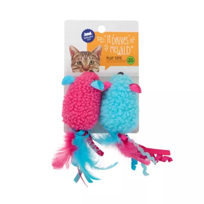 Whisker City® Plush Mice Cat Toys 2-Pack - Image 2