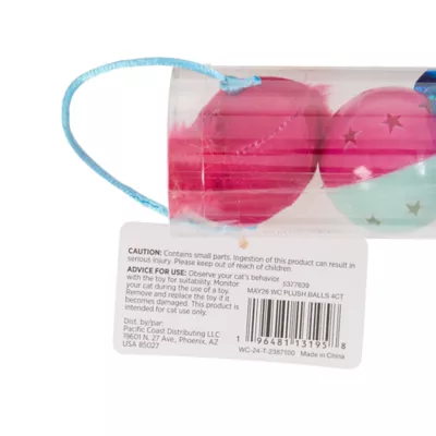 Whisker City® Plush Balls 4-Pack - Image 3