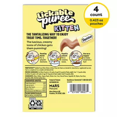 Temptations™ Lickable Puree Kitten Cat Treat - 1.7 Oz - Image 8