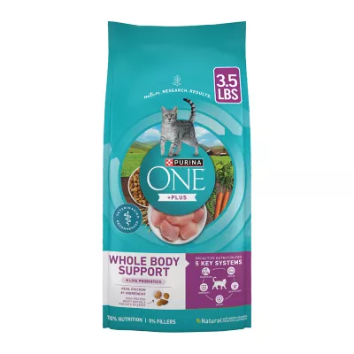 Purina® ONE® +Plus Whole Body Support Adult Cat Dry Food - Chicken - Image 1