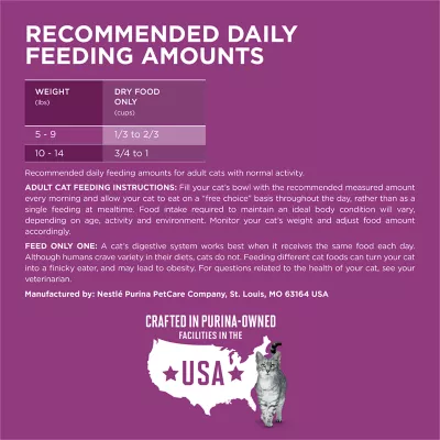 Purina® ONE® +Plus Whole Body Support Adult Cat Dry Food - Chicken - Image 6