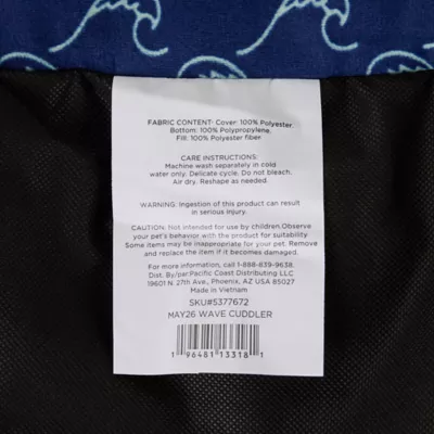 Top Paw® Wave Cuddler, Navy - Image 5