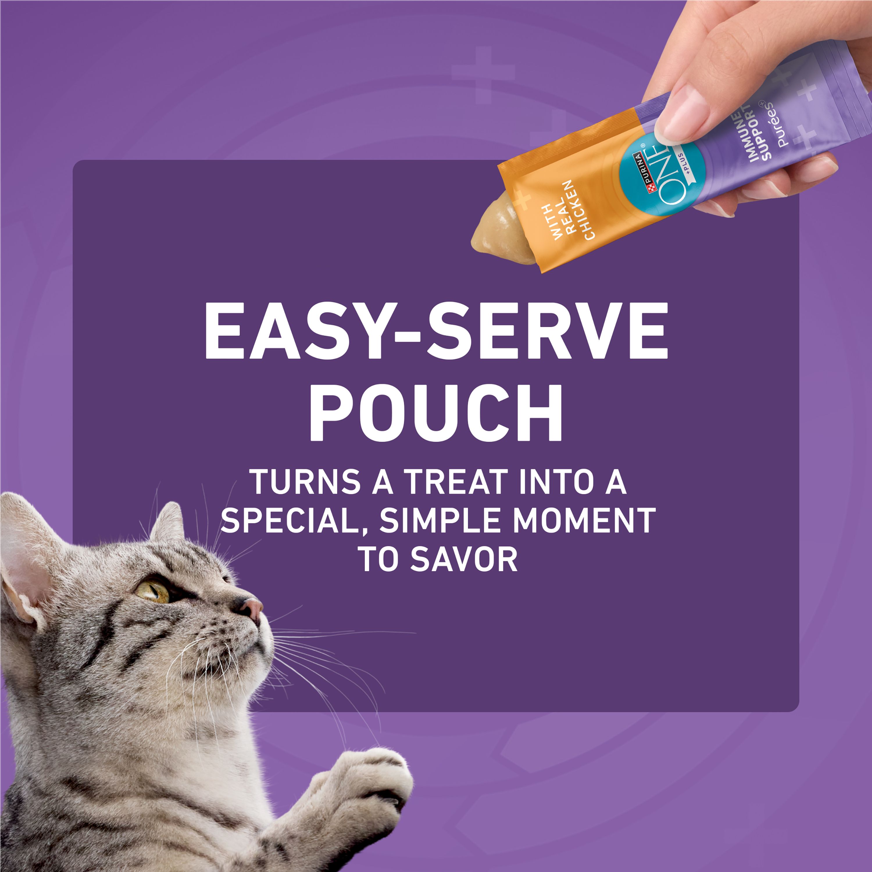 Purina® ONE® +Plus Immune Support Cat Treat - Puree, 4 Ct - thumbnail 7