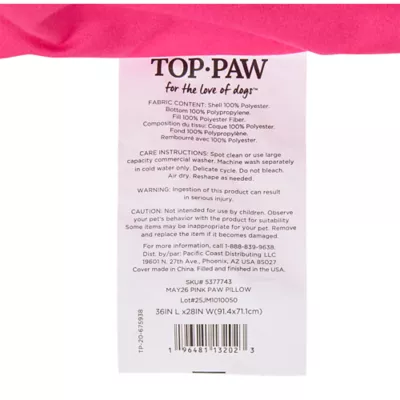 Top Paw® Paw Pillow, Pink - Image 5