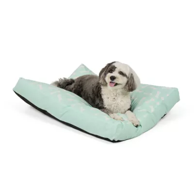 Top Paw® Bone Pillow, Teal - Image 1