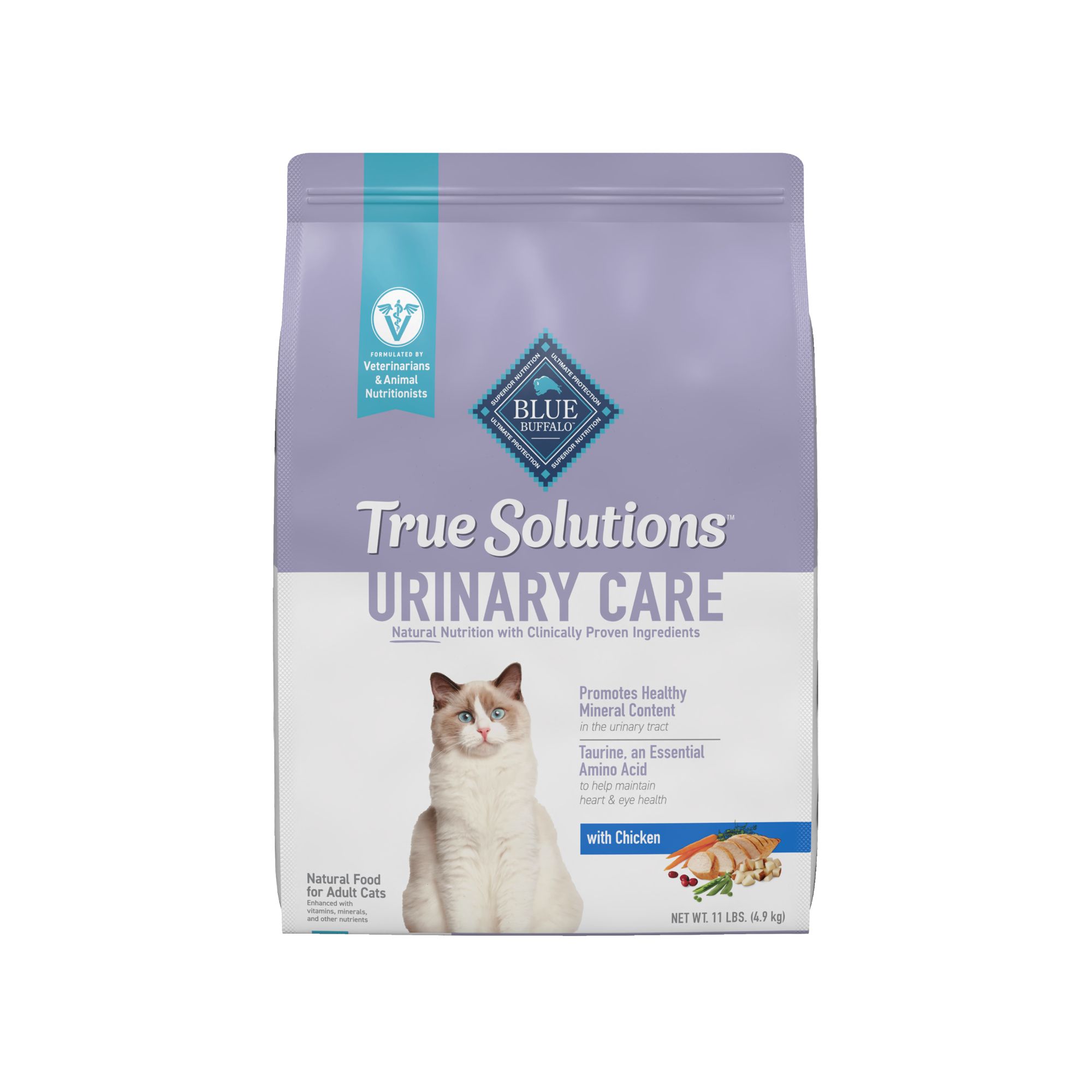 Blue BUffalo True Solutions Urinary Care Adult Cat Dry Food - Natural, Chicken by Blue Buffalo