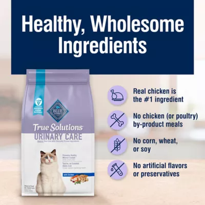 Blue BUffalo True Solutions Urinary Care Adult Cat Dry Food - Natural, Chicken - Image 6