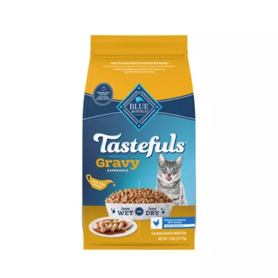 Blue Buffalo Tastefuls Adult Cat Dry Food - Gravy Experience, Chicken & Brown Rice - Image 1