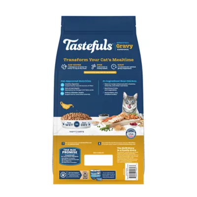 Blue Buffalo Tastefuls Adult Cat Dry Food - Gravy Experience, Chicken & Brown Rice - Image 2