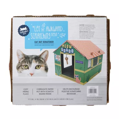 Whisker City® Cat Hut and Scratcher - Image 4