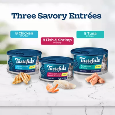 Blue Buffalo Tastefuls Adult Cat Wet Food - Flaked, Variety Pack, 24 Ct - Image 4