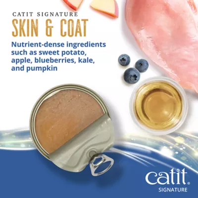 Catit Signature Skin & Coat Seafood & Chicken Pâté Adult Wet Cat Food - Image 2