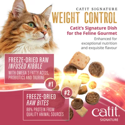 Catit Signature Chicken Recipe Freeze-Dried Raw Nutrition Weight Control for Adult Cat - Image 4
