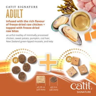 Catit Signature Chicken Recipe Freeze-Dried Raw Nutrition for Adult Cat - Image 3
