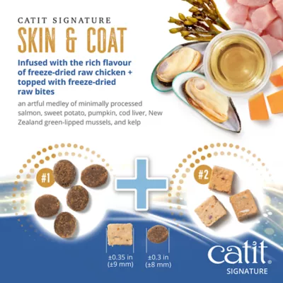 Catit Signature Ocean Fish Recipe Freeze-Dried Raw Nutrition Skin & Coat for Adult Cat - Image 3