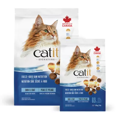 Catit Signature Ocean Fish Recipe Freeze-Dried Raw Nutrition Skin & Coat for Adult Cat - Image 9