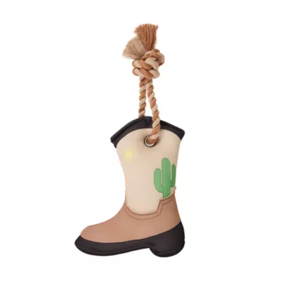 Joyhound® Plush Rope Cowboy Boots Dog Toy - Image 1