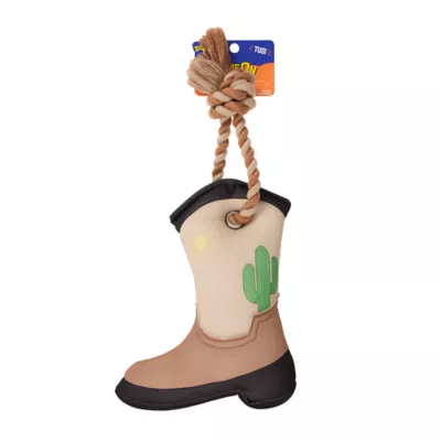 Joyhound® Plush Rope Cowboy Boots Dog Toy - Image 2