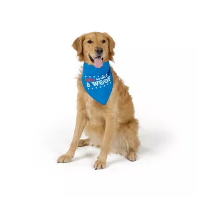 Top Paw® Red, White & Woof Bandana - Image 1