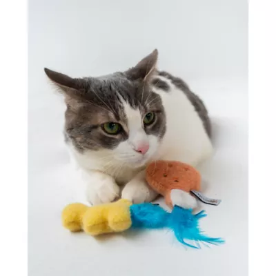 Dexypaws Chicken Cat Toy Set - 2ct - Image 2