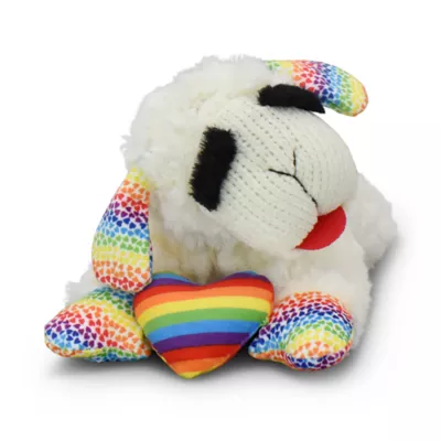 Multipet® Lamb Chop Rainbow Love Dog Toys - Image 1