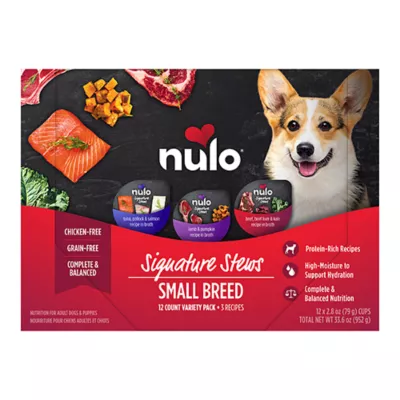 Nulo Signature Stews Small Breed All Life Stages Wet Dog Food Variety Pack - Grain Free, 12 ct - Image 1