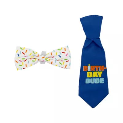 Celebrations Buttons & Bones Birthday Tie & Bow Collar Slide - Image 1