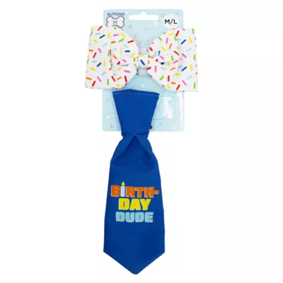 Celebrations Buttons & Bones Birthday Tie & Bow Collar Slide - Image 7
