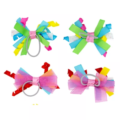 Celebrations Buttons & Bones Birthday Hair Bow Set 4 Pack - Image 2