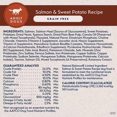 Natural Balance Limited Ingredient Grain Free Dry Dog Food, Salmon & Sweet Potato Recipe - Image 6