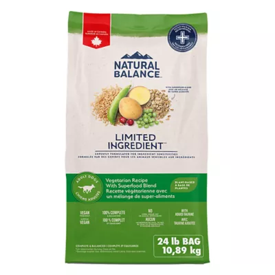 Natural Balance Limited Ingredient Dry Dog Food, Vegetarian Recipe with Superfood Blend - Image 1