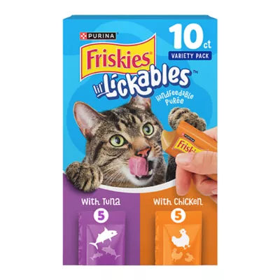 Friskies® Lil' Lickables™ Puree Cat Treat - Variety Pack, 10 Ct, 5 Oz - Image 1