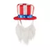 Top Paw® American Flag Hat with Beard Headband image thumbnail 2