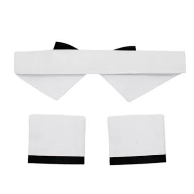 Celebrations Buttons & Bones Wedding Tuxedo Bandana & Cuff Set - Image 2