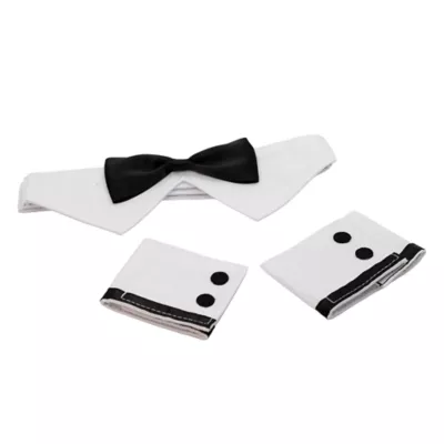 Celebrations Buttons & Bones Wedding Tuxedo Bandana & Cuff Set - Image 3