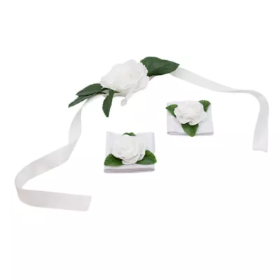 Celebrations Buttons & Bones Wedding Floral Neck Ribbon & Corsage - Image 3