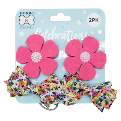 Buttons & Bones Everyday Flower Hair Bow Set - Image 5