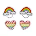 Buttons & Bones Rainbow & Heart Hair Bow Set image thumbnail 1